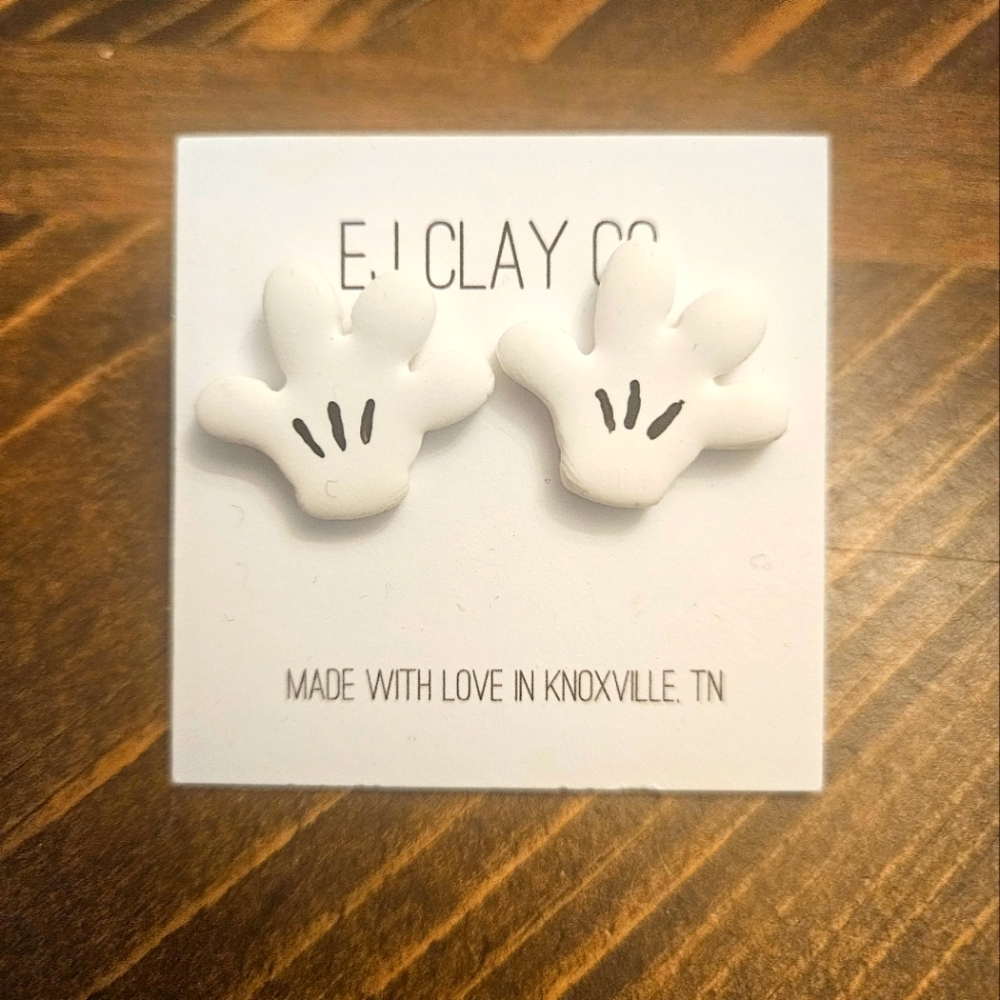 EJ CLAY Mickey Mouse gloves earrings